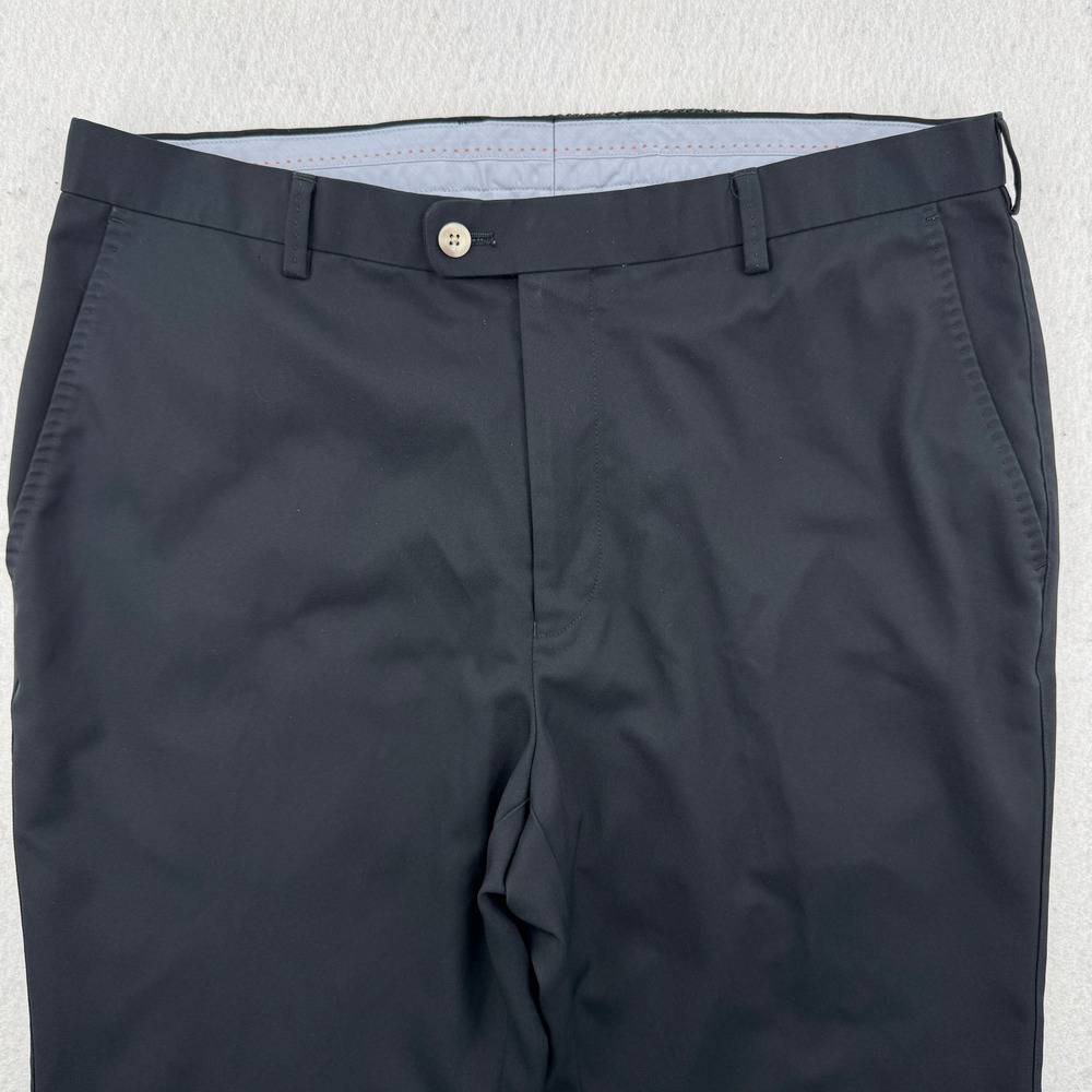 Peter Millar Wicking Dress Golf Pants Mens 36x30 Black Lightweight Crown Sport